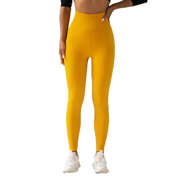 Mlzmgr Women's Yoga Leggings Hip Lifting Elastic High Waist Trousers Running Workout Sports Pants