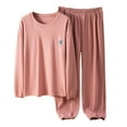 thumbnail image 1 of Mlzmgr Womens Sets Long Sleeve Pullover Warm Shirts Full Length Pants 2 PC Casual Sets for Women Homewear, 1 of 4
