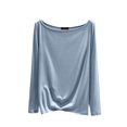thumbnail image 1 of Mlzmgr Womens Shirts Long Sleeve Crewneck Soft Comfy Tops Night Sleep Wear Lounge Pajama Underwear Shirts, 1 of 5