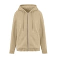 thumbnail image 1 of Mlzmgr Womens Sweatshirts Full Zip up Long Sleeve Casual Athletic Hooded Sweatshirts with Pockets, 1 of 7