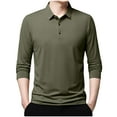 thumbnail image 1 of Mlzmgr Work Shirts for Men Long Sleeve 1/4 Button Fitness Men's Shirts Business Casual Tops for Men, 1 of 5