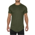 thumbnail image 1 of Mlzmgr Workout Shirts for Men Short Sleeve Crewneck Gym Muscle Tops Breathable Mesh Tshirts Regular Size, 1 of 8