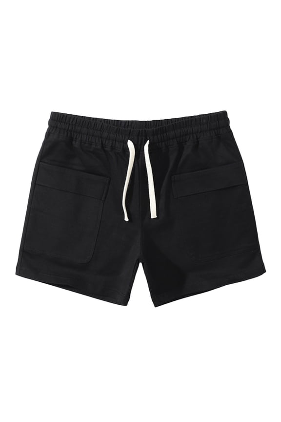 Workout Shorts for Men 5 Inch Inseam Slim Fitted Quick Drying Elastic Waist Gym Muscle Shorts for Men with Pockets