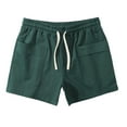 thumbnail image 1 of Mlzmgr Workout Shorts for Men 5 Inch Inseam Slim Fitted Quick Drying Elastic Waist Gym Muscle Shorts for Men with Pockets, 1 of 5