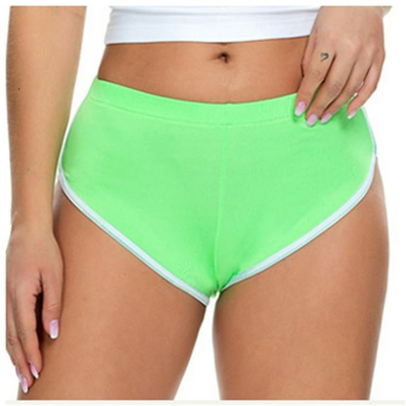 Mlzmgr Workout Shorts for Women Athletic Running Shorts Solid Color Slim Fitting Comfy Casual Summer