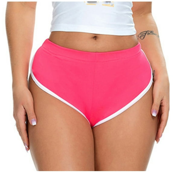 Mlzmgr Workout Shorts for Women Athletic Running Shorts Solid Color Slim Fitting Comfy Casual Summer