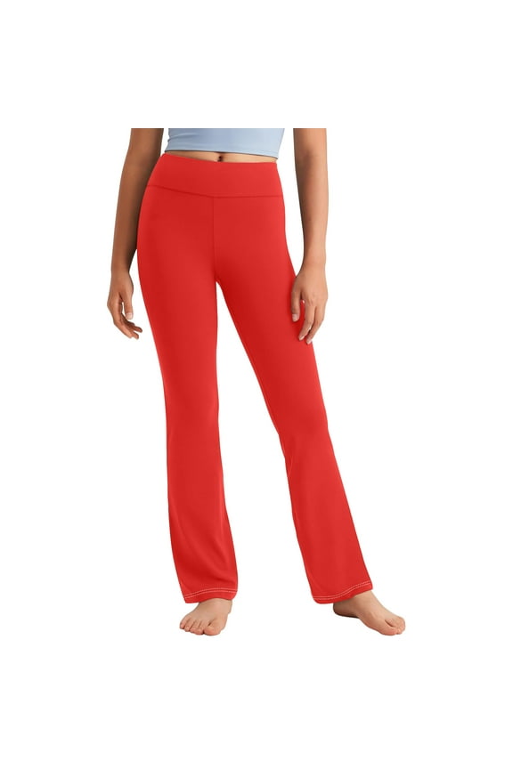 Yoga Pants for Teens Elastic Waisted Stretchy Fitness Casual Workout Pandex Spants Lounge Trousers 2-13 Years Boys Girls