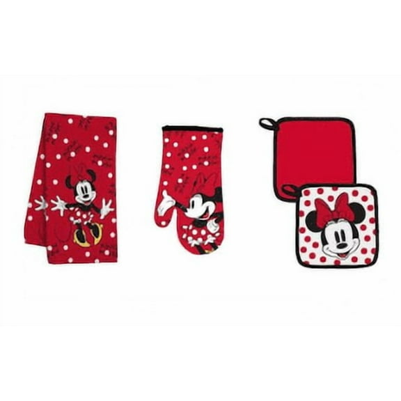 Minnie Mouse Red 3 Pc Towel Set