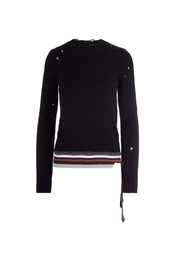 Destroyed Ribbed Sweater (Women's)