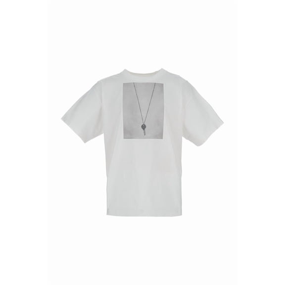 Mm6 By Maison Margiela Oversized White Cotton Crewneck T-Shirt (Men's)