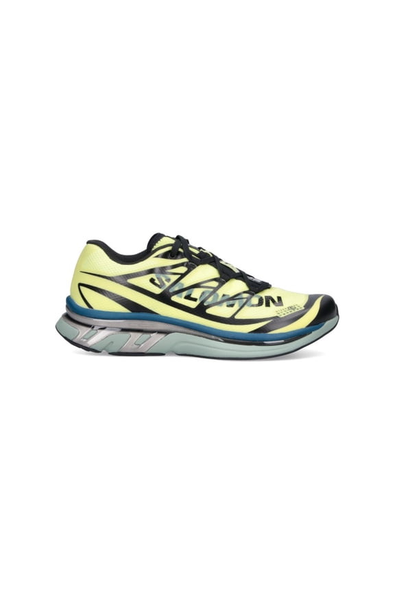 Yellow Graphic Accent Multi-Layered Sneakers Yellow (Women's)