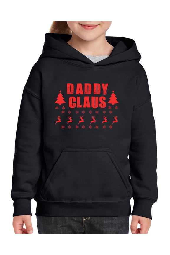 MmF - Big Boys Hoodies and Sweatshirts - Christmas Daddy Claus in Red