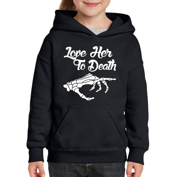 MmF - Big Boys Hoodies and Sweatshirts - Halloween Love Her to Death Matching Halloween Couple