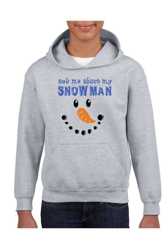 MmF - Big Boys Hoodies and Sweatshirts - MY XMAS SNOWMAN FLIP UP
