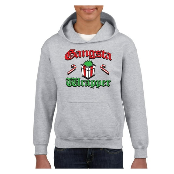 MmF - Big Boys Hoodies and Sweatshirts, up to Big Boys Size 24 - Christmas Wrapper