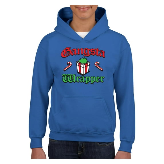 MmF - Big Boys Hoodies and Sweatshirts, up to Big Boys Size 24 - Christmas Wrapper