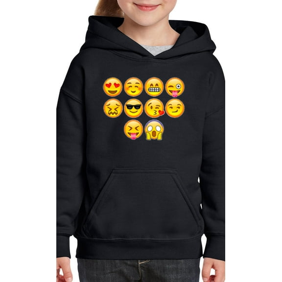 MmF - Big Boys Hoodies and Sweatshirts, up to Big Boys Size 24 - Emoji Entourage