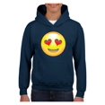 thumbnail image 1 of MmF - Big Boys Hoodies and Sweatshirts, up to Big Boys Size 24 - Emoji Heart-Shaped Eyes, 1 of 5