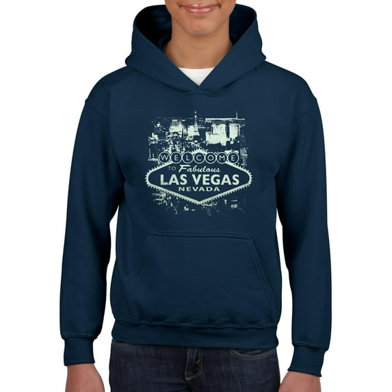 MmF - Big Boys Hoodies and Sweatshirts, up to Big Boys Size 24 - Welcome to Las Vegas Nevada