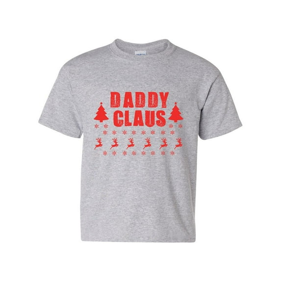 MmF - Big Boys T-Shirts and Tank Tops - Christmas Daddy Claus in Red