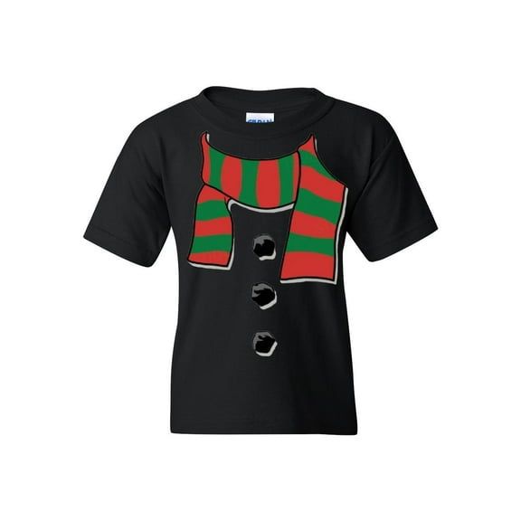 MmF - Big Boys T-Shirts and Tank Tops - Christmas Snowman Scarf