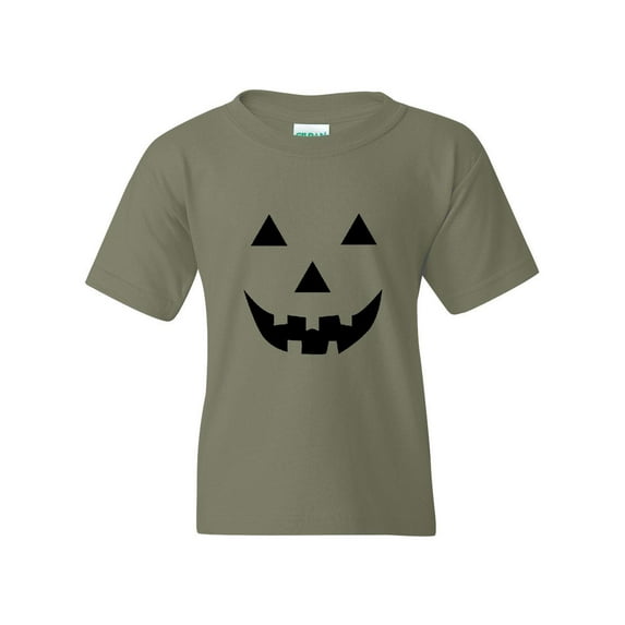 MmF - Big Boys T-Shirts and Tank Tops - Halloween Halloween Pumpkin Face in Black
