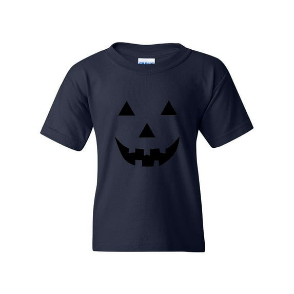MmF - Big Boys T-Shirts and Tank Tops - Halloween Halloween Pumpkin Face in Black