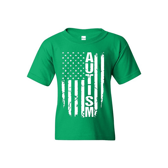 MmF - Big Boys T-Shirts and Tank Tops, up to Big Boys Size 24 - Autism Flag