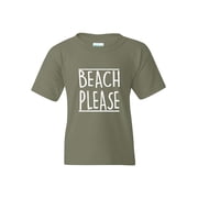 MmF - Big Boys T-Shirts and Tank Tops, up to Big Boys Size 24 - Beach Please