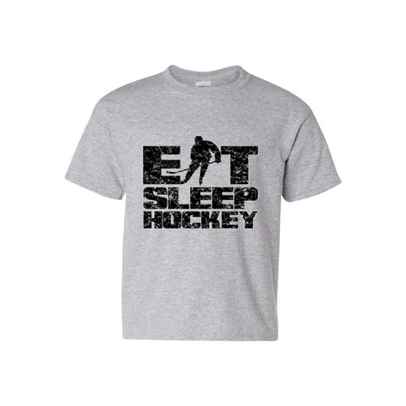 MmF - Big Boys T-Shirts and Tank Tops, up to Big Boys Size 24 - Eat Sleep Hockey