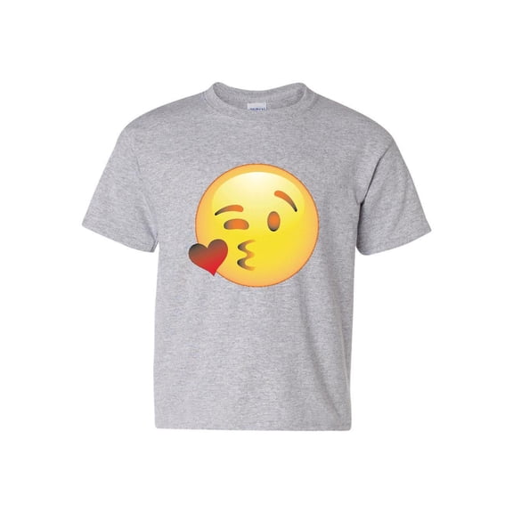 MmF - Big Boys T-Shirts and Tank Tops, up to Big Boys Size 24 - Emoji Winky Face