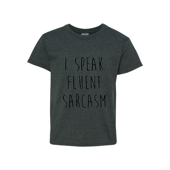MmF - Big Boys T-Shirts and Tank Tops, up to Big Boys Size 24 - I Speak Fluent Sarcasm