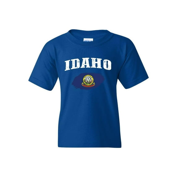 MmF - Big Boys T-Shirts and Tank Tops, up to Big Boys Size 24 - Idaho Flag
