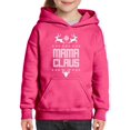 thumbnail image 1 of MmF - Big Girls Hoodies and Sweatshirts - Christmas Mama Claus Deers, 1 of 5