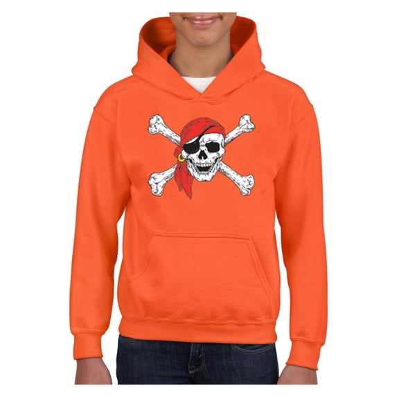 Big Girls Hoodies and Sweatshirts - Jolly Roger Skull & Crossbones