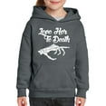 thumbnail image 1 of MmF - Big Girls Hoodies and Sweatshirts - Halloween Love Her to Death Matching Halloween Couple, 1 of 5