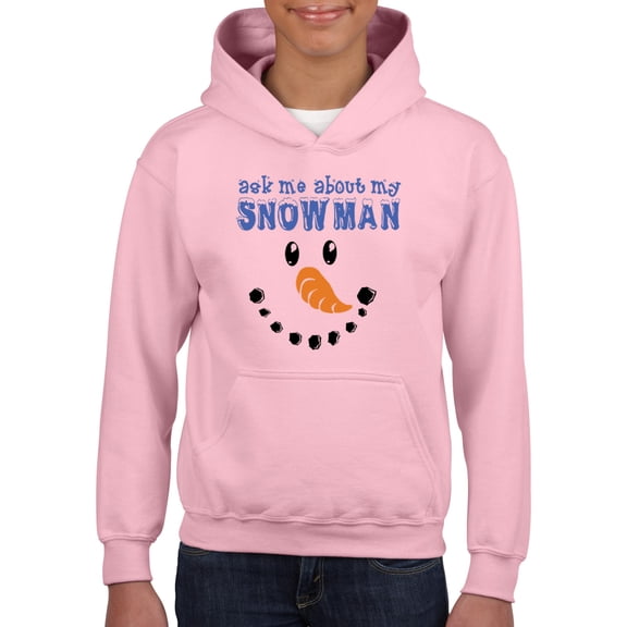 MmF - Big Girls Hoodies and Sweatshirts - MY XMAS SNOWMAN FLIP UP