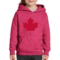 thumbnail image 1 of MmF - Big Girls Hoodies and Sweatshirts, up to Big Girls Size 24 - Canada Leaf, 1 of 5