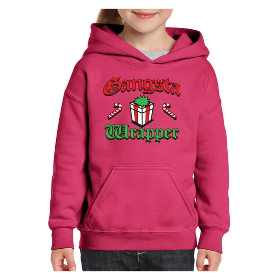 MmF - Big Girls Hoodies and Sweatshirts, up to Big Girls Size 24 - Christmas Wrapper