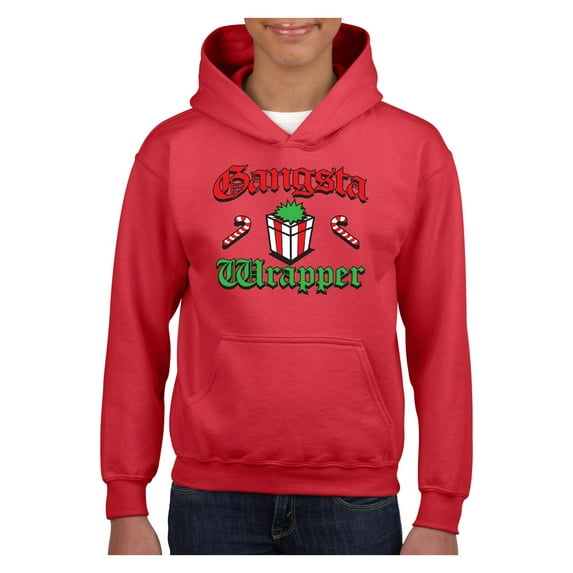 MmF - Big Girls Hoodies and Sweatshirts, up to Big Girls Size 24 - Christmas Wrapper