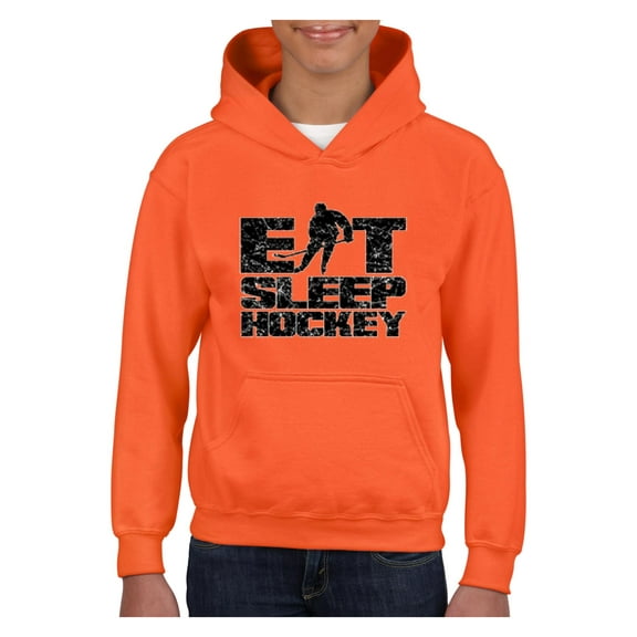 MmF - Big Girls Hoodies and Sweatshirts, up to Big Girls Size 24 - Eat Sleep Hockey