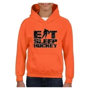 MmF - Big Girls Hoodies and Sweatshirts, up to Big Girls Size 24 - Eat Sleep Hockey