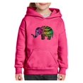 thumbnail image 1 of MmF - Big Girls Hoodies and Sweatshirts, up to Big Girls Size 24 - Elephant, 1 of 5