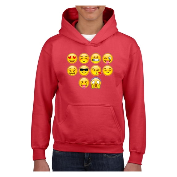 MmF - Big Girls Hoodies and Sweatshirts, up to Big Girls Size 24 - Emoji Entourage