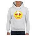 thumbnail image 1 of MmF - Big Girls Hoodies and Sweatshirts, up to Big Girls Size 24 - Emoji Smiling Face, 1 of 5