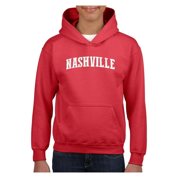 MmF - Big Girls Hoodies and Sweatshirts, up to Big Girls Size 24 - Nashville Tennessee Flag
