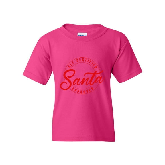 MmF - Big Girls T-Shirts and Tank Tops - ELF CERTIFIED SANTA APPROVED XMAS