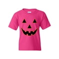 thumbnail image 1 of MmF - Big Girls T-Shirts and Tank Tops - Halloween Jack O' Lantern Pumpkin Face, 1 of 5