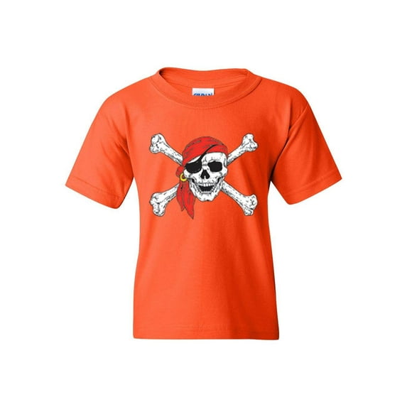 Big Girls T-Shirts and Tank Tops - Jolly Roger Skull & Crossbones