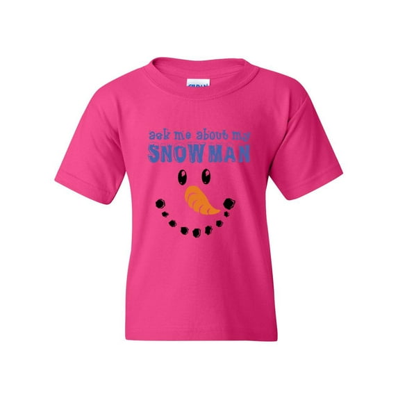 MmF - Big Girls T-Shirts and Tank Tops - MY XMAS SNOWMAN FLIP UP